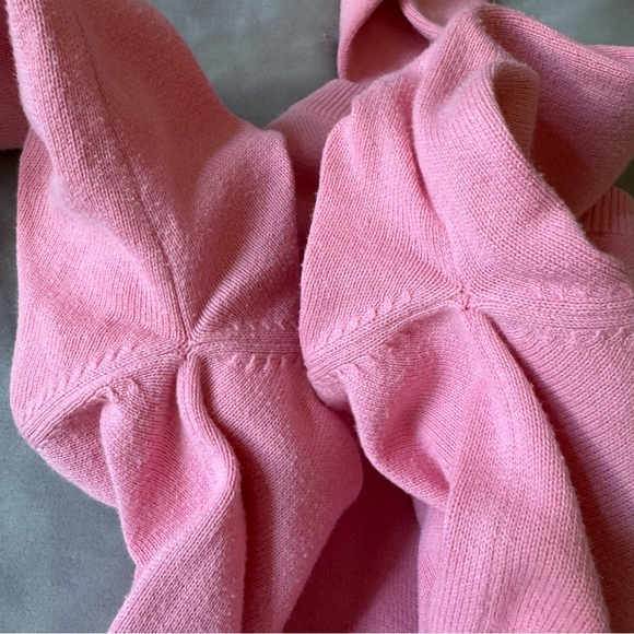 Vintage TOMMY HILFIGER Y2K Pink Cardigan Set Xs S M 90s Baby Tee Cropped - Picture 10 of 17